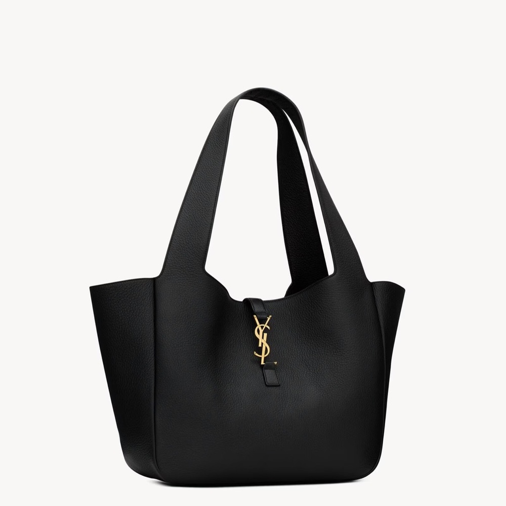 Saint Laurent Black Tote with Gold Accent